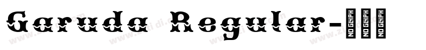 Garuda Regular字体转换